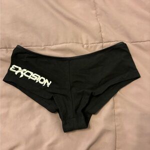 Excision Black Women's Booty Shorts